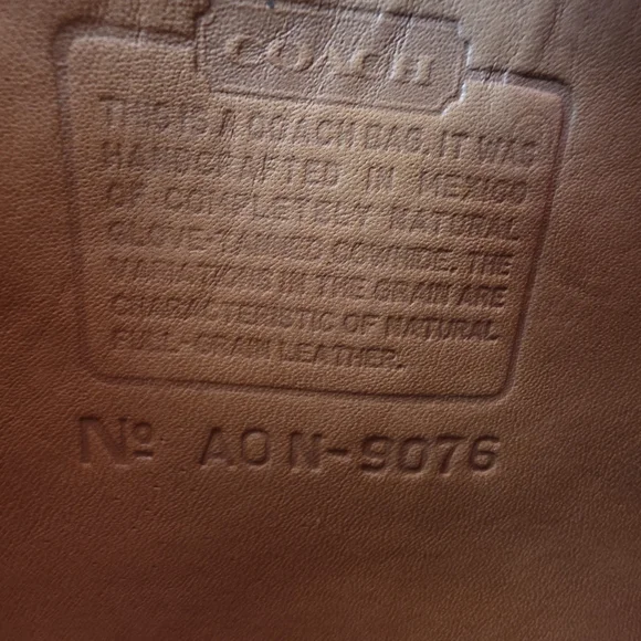 Vintage Coach Companion Flap Crossbody Bag Camel Glove Tanned Leather - Picture 9 of 15